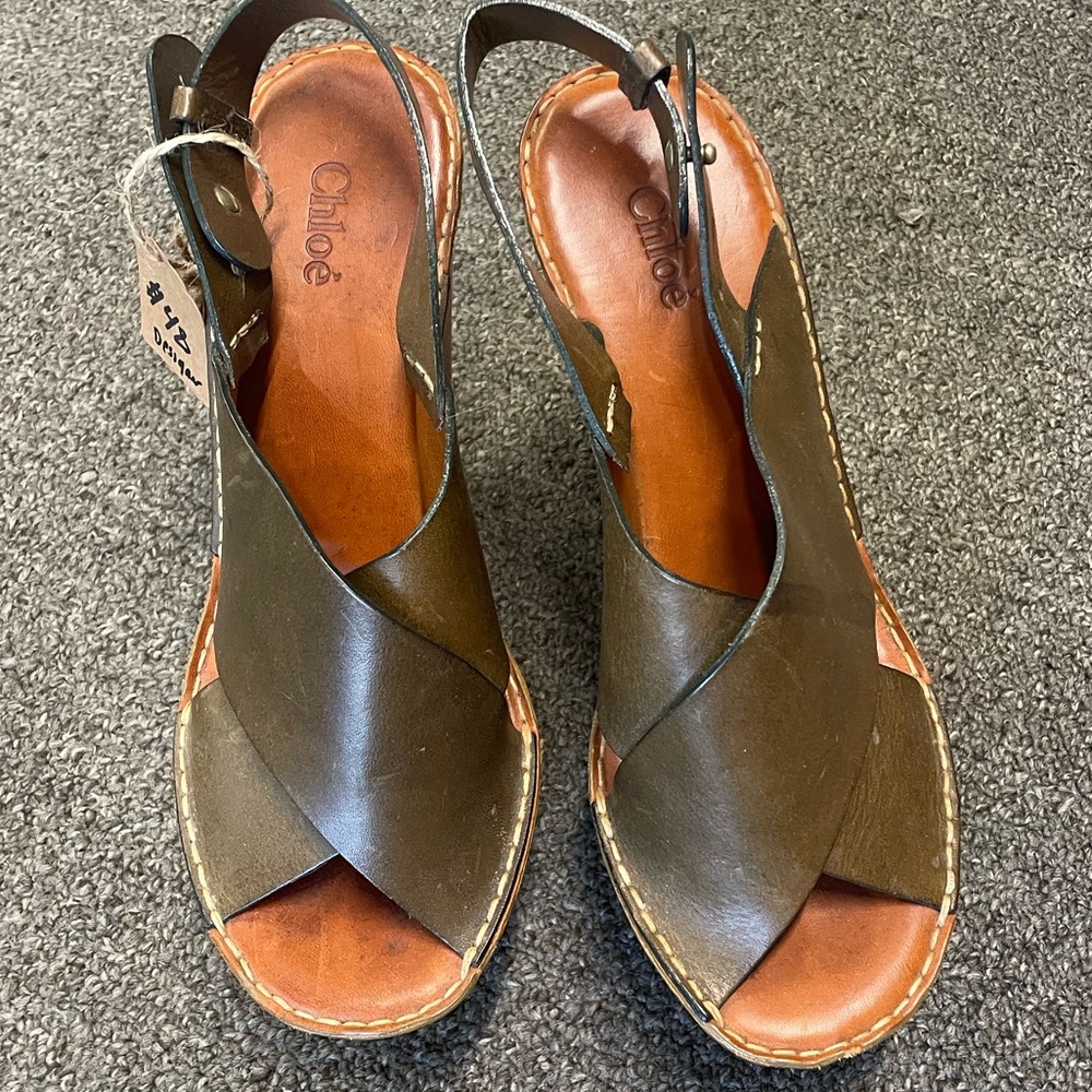 Chloe Women’s wedge platform heels